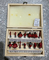 12 PCS Set Reamer untuk Pertukangan Kayu, Adjustable Hinge Carbide Flat Wing Drill, Positioning Face Mill untuk Ukiran Kayu
