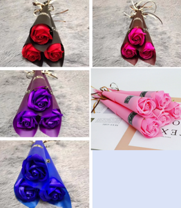 Bouquet di Rose di Sapone per San Valentino, Fiori Artificiali a Stelo Singolo, Boccioli di Rosa Simulati - Product Image 6