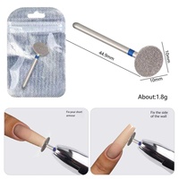 Disque de sablage pour prétraitement des bords de vernis à ongles, outil de meulage de 20 mm