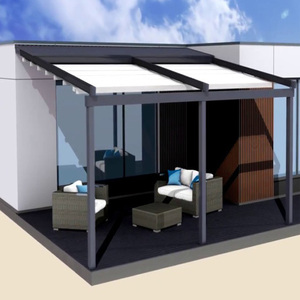 Topwindow-toldo retráctil deslizante para jardín, parasol de Metal para <span class=keywords><strong>techo</strong></span> eléctrico, luces de bricolaje, pérgola, 3x4m - Product Image 3