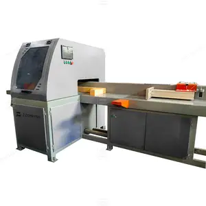 Hoge Snelheid Hout Pallet Blok Cutter Machine Automatische Hout Afgesneden Zaag Industriële Cross Cut-Off Zaag Te Koop