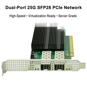 High-Efficiency Dual Port PCIe Gen3 <b>Adapter</b> With 25G SFP28 <b>Ethernet</b> for Data Center 25GbE Network <b>Adapter</b> - Product Image 4
