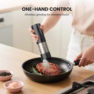 Conjunto de Moedores Elétricos de Sal e Pimenta - Moedores Automáticos Recarregáveis de Sal e Pimenta para Cozinha com Carregamento Externo - Product Image 6