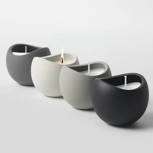 Bougie nordique élégante décoration bougie d'aromathérapie créative en céramique pour la décoration intérieure contemporaine et l'ambiance apaisante - Product Image 2