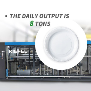 Piatto di Plastica Rotondo Usa e Getta da 9 Pollici con 3 Scomparti, Resistente e Sicuro per Alimenti, per Catering e Ristoranti - Product Image 5