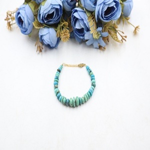 Bracelet perlé de style classique de qualité AAA+ réglable en turquoise d'Arizona pour la création de bijoux et les cadeaux féminins - Product Image 3