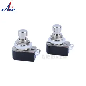 Button Switch Push PBS-24-4T High Quality Guitar Pedal 2 Terminal Foot Switch Pedal Effect Guitar Pedal Push Button Switch