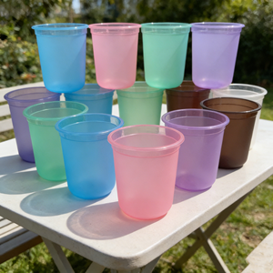 Bicchieri Frost Flex da 16 oz e 12 oz, Regalo per Addio al Nubilato, Bomboniere per Damigelle, Stampa Personalizzata <span class=keywords><strong>con</strong></span> Monogramma o Stemma, Tazza in Plastica per Tè - Product Image 3