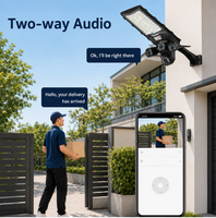 Lampadaire Solaire LED Intégré Tout-en-un Intelligent 30W à Contrôle par APP, Personnalisable, en ABS, à Bas Prix