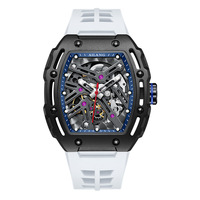Nouvelle montre mécanique automatique carrée, personnalisée, en acier inoxydable noir, 43 mm, montre de luxe pour homme, montre de haute qualité, cadeau
