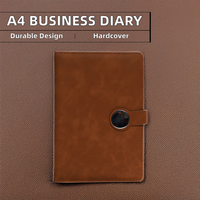 Carnet de notes A5 en cuir PU avec logo personnalisé, reliure cousue, papier 80 g/m², pour bureau, cadeau d'entreprise, OEM