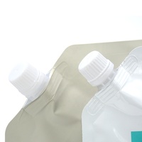 Pochette souple imprimée 1L avec bec verseur, étanche, pour emballage de liquides cosmétiques, sac laminé réutilisable personnalisé, pochette verticale pour produits capillaires