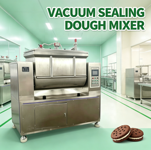 Mélangeur à pâte sous vide pour équipement alimentaire <span class=keywords><strong>complet</strong></span>, équipement de pétrissage hermétique pour ligne de production complète de biscuits - Product Image 1