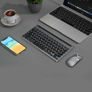 Ensemble clavier et souris de jeu filaire USB ultra-plat 104 touches, axe rouge, 1600 DPI, rétroéclairage LED, design anti-chute, rechargeable, pour ordinateur portable - Product Image 4