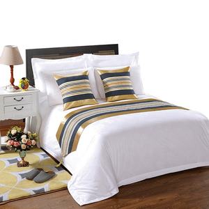 Drap de <span class=keywords><strong>lit</strong></span> en coton et de couette, taie <span class=keywords><strong>d</strong></span>'oreiller avec logo personnalisé, économique - Product Image 6