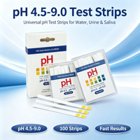 Tiras Reactivas de pH 4.5-9.0 para Orina y Saliva, Prueba Rápida y Precisa del Equilibrio del pH Corporal en Casa