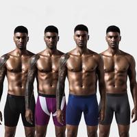 Caleçon personnalisé en usine Short pour homme en soie glacée Sous-vêtement élastique lisse et respirant pour homme Logo personnalisé