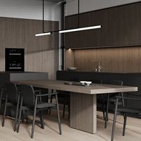 Service de design d'intérieur pour toute la maison, appartement ou villa, en noyer foncé, matériaux de construction écologiques, solution tout-en-un