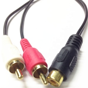 สายแยกสัญญาณเสียง <span class=keywords><strong>RCA</strong></span> คุณภาพสูง แบบ Y แยก 2 ช่อง <span class=keywords><strong>RCA</strong></span> ตัวผู้ เป็น 1 ช่อง <span class=keywords><strong>RCA</strong></span> ตัวเมีย ชุบทอง ป้องกันสัญญาณรบกวนด้วยสายถักหุ้ม PVC - Product Image 4