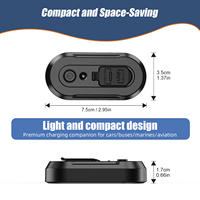 Prise USB 12V pour camping-car 90W avec double ports USB-C et QC3.0, chargeur mural pour allume-cigare, interrupteur à bouton, lampe LED, garantie 1 an