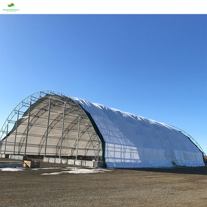 Abri d'auto moderne extérieur en acier PVC Auvent de garage en <span class=keywords><strong>bois</strong></span> traité thermiquement Poly motos Hangar de bâtiment de stockage de foin entrepôt en métal - Product Image 3