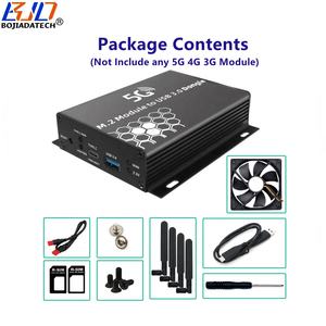USB 3.0 type-a NGFF <span class=keywords><strong>M</strong></span>.2 anahtar B adaptörü 1 SIM kart yuvası ile 4 antenler Fan ve koruyucu kılıf için 5G 4G LTE WWAN modülü modemler - Product Image 6