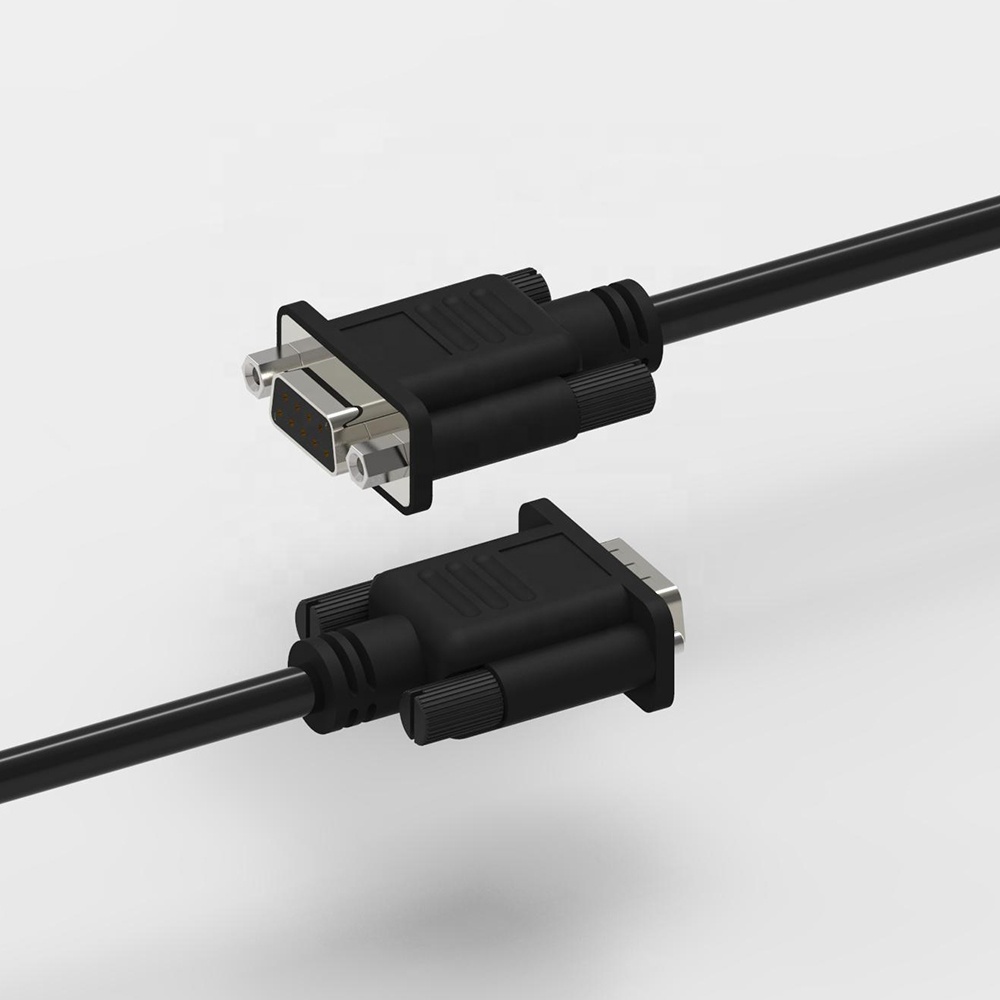 Haute qualité DB9 câble mâle à femelle pour scanner, Modem, imprimante, traceur, caméra