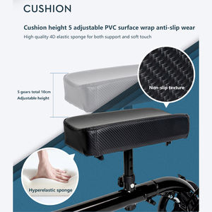 壊れた足の障害者のリハビリテーション機器のための無料の膝クラッチウォーカースクーター歩行補助装置調整可能なウォーカー - Product Image 5