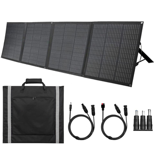 200W Foldable Solar Panel 23.5% Monocrystalline IP67 Waterproof with MC4 <b>Cable</b> for 12V <b>Battery</b> Power Station Boat Camping Off-Gr - Product Image 1