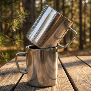 Double Wall Stainless Steel Mug Lid for Hot/Cold Beverages 6-12 Hours Thermal Insulation Eco-Friendly SGS Certified for Camping - Product Image 2