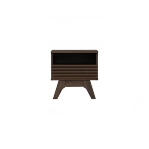 Simple Laminated Board Walnut Colour FLORO <b>Side</b> <b>Table</b> for <b>Sofa</b> Companion & Minimalist Bedside <b>Table</b> for Modern Apartment Living - Product Image 3