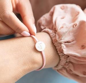 Gelang persahabatan cakram ukir Minimal yang dapat diatur gelang slider tali lembut kulit Suede gelang pesona kosong - Product Image 4