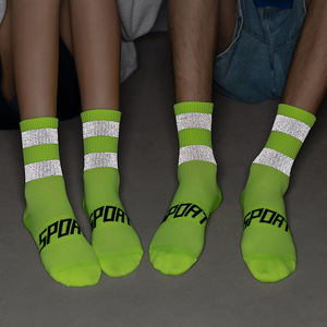 Calzini da ciclismo personalizzati da notte da equitazione riflettenti traspiranti da corsa calzini da Fitness - Product Image 4