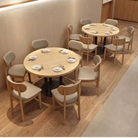 Conjunto de Muebles de Comedor Comerciales de Cuero para Restaurante, Sofá Moderno con Mesa y Sillas para Cafetería y Hotel