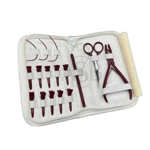 Kit de Pinzas para Extensiones de Cabello de Acero Inoxidable de Grado Quirúrgico ZARNAB SURGICAL con Logotipo Personalizado, Acabado Mate, Uso Comercial, Herramientas de Alta Temperatura - Product Image 2
