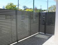 Vente Flash : Panneaux de Clôture en WPC pour Jardin, Lames en Aluminium Composite pour Extérieur, Installation Facile, Panneaux de Clôture WPC pour l'Intimité