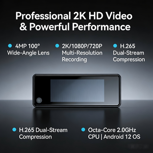 Mini caméra badge 1440p avec capteur d'image CMOS étanche 64G, format de compression <span class=keywords><strong>vidéo</strong></span> USB H.265 - Product Image 1