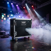 Machine à brouillard portable sur roues 3000W, générateur de brume haute puissance DMX et télécommandé pour grands événements scéniques en extérieur