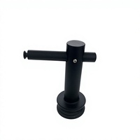 Support de main courante en verre de type L en acier inoxydable 316 de 38 mm de diamètre, usiné CNC, résistant à la rouille, pour balcon et escalier, à monter soi-même
