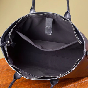 Borsa Tote Classica in Vera Pelle per <span class=keywords><strong>Uomo</strong></span>, Grande Capacità, Multi-scomparto, con Tracolla Rimovibile - Product Image 4