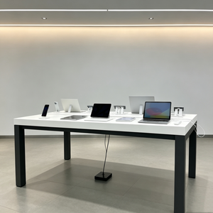 Meuble d'exposition complet pour magasin de téléphonie mobile, vitrine numérique en îlot avec dessus <span class=keywords><strong>blanc</strong></span> - Product Image 3