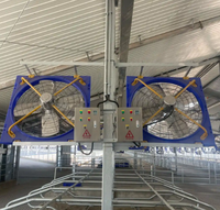 Ventilateur à pression négative pour étable de bétail, ventilateur de refroidissement pour ferme d'élevage, ventilateur de ventilation d'étable à entraînement direct, ventilateur d'étable anti-corrosion
