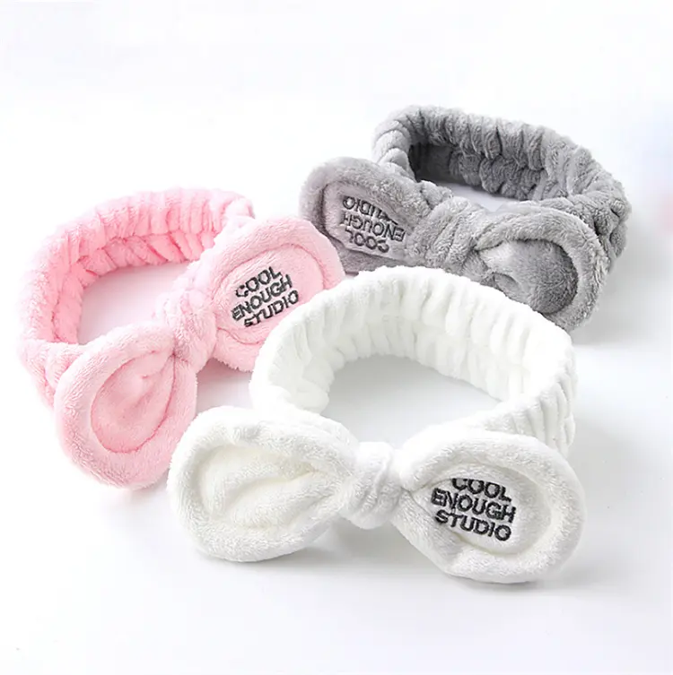 Ribbon Elastic Rabbit Hair Band Headband For Washing Face