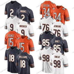 Nueva Camiseta de los Bears de Chicago para Hombre, Camisetas Personalizadas de Fútbol Americano, Uniformes Juveniles Bordados con Logos, Ropa Deportiva - Product Image 1
