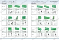 Connecteur de bornier à vis en cuivre pour circuit imprimé (PCB) à 4 broches, pas de 3,81 mm, avec courant continu maximal de 50 A pour usage industriel