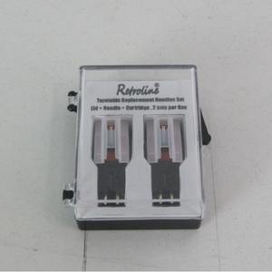 Juego de agujas de repuesto para tocadiscos Retrolime, 2 juegos por caja, cartucho de rubí con tapa y aguja para accesorios de audio - Product Image 2