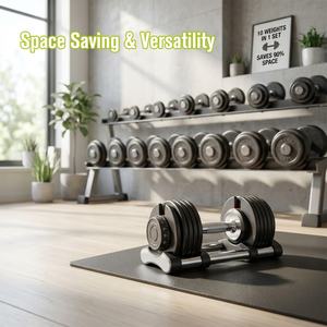 Équipement de fitness VIGFIT, <span class=keywords><strong>haltères</strong></span> en fonte, ensemble d'<span class=keywords><strong>haltères</strong></span> réglables 20-45 kg, <span class=keywords><strong>haltères</strong></span> réglables pour la remise en forme, pour les exercices de gym - Product Image 4