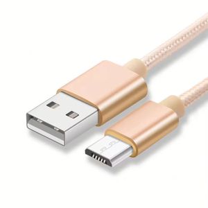 Câble Micro USB en nylon tressé V8 le plus vendu pour smartphones – Cordon de charge et de données USB - Product Image 5