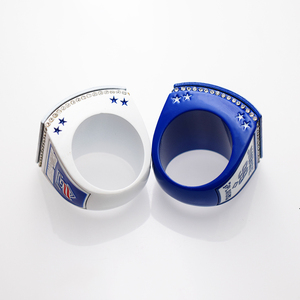 Anillo <span class=keywords><strong>de</strong></span> Campeonato <span class=keywords><strong>de</strong></span> Aleación al por Mayor, Liga <span class=keywords><strong>de</strong></span> Béisbol y Sóftbol USSA JUDGE # Anillo Deportivo Victory con Impresión UV 99, Anillo Personalizado - Product Image 4