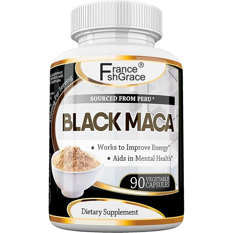 Capsules noires fortes de Maca de racine de supplément en gros d'amélioration d'OEM/ODM